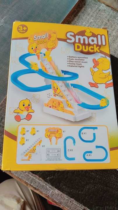 Duck%20Slide%20Toy%20Set,%20Funny%20Automatic%20Stair-Climbing%20Ducklings%20Cartoon%20Race%20Track%20Set%20Little%20Lovely%20Duck%20Slide%20Toy%20Escalator%20Toy%20with%20Lights%20and%20Music%20(3%20sliding%20ducks),%20Multi%20-%20Image%202