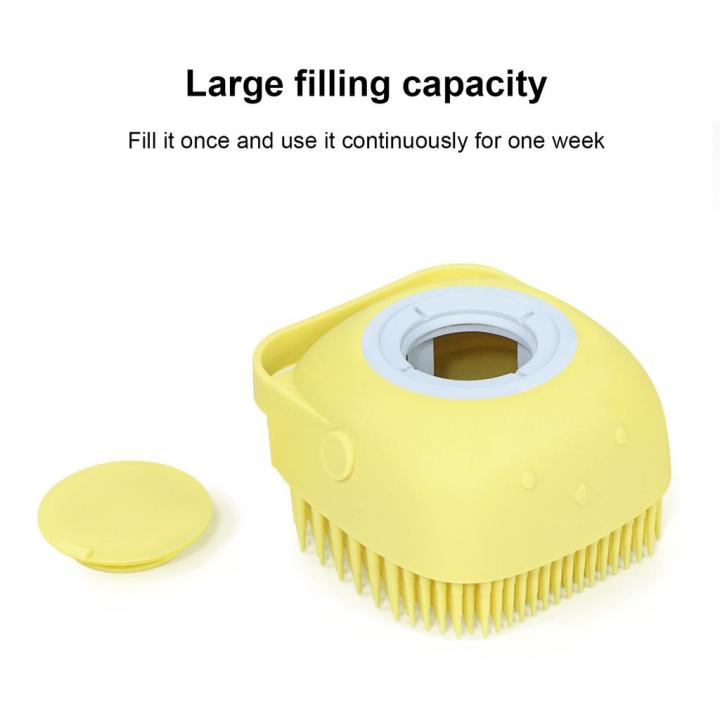 Silicon Bath Body Brush, Exfoliating Body Scurb Brush with Soap Dispenser, 2 in 1 Ultra Soft Bath Sponge Shower Brush and Body Massager, Baby Shower Brush, Shampoo and Gel Dispenser, Loofah Brush, Body Cleaning Scrubber for Man, Women and Children