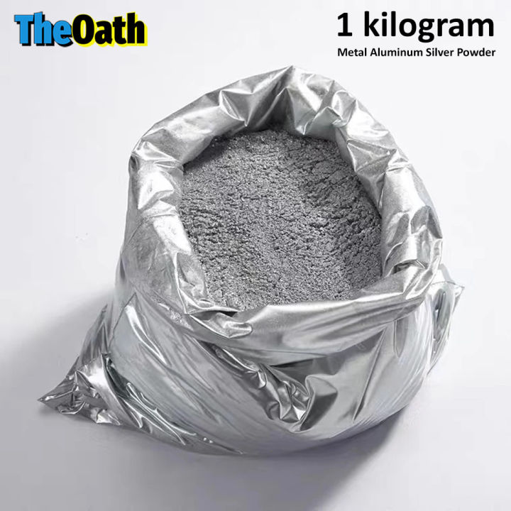 1Kg Metal Aluminum Silver Powder Pigment for Paint & Coating, Wood Furniture, Automotive Car, Toy Phone Case Plastic Craft Decoration Art DIY Metallic