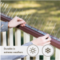 Bird Spikes for Pigeons Small Birds Cat, 1 Feet Anti Bird Spikes Stainless Steel Bird Deterrent Spikes 10 Strips. 