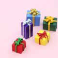 10PCS Small and Cute Dollhouse Decoration Accessories Resin Jewelry Miniature 1/12 Scale Christmas Gift Box. 