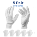 White Cotton Summer Hand Gloves – Standard Size for Men and Women, Ideal for Working Purposes, Daily Use, Driving, and Hand Protection. 