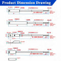 DS18B20 Temperature Sensor Probe 304 Stainless Steel 6*30MM OD 3.0MM Waterproof Dustproof Sensors Cable 1M Length. 