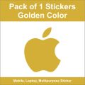 Apple Vinyal Cut Logo Sticker, Mobile and Multipurpose sticker Pack of 1 Sticker. 
