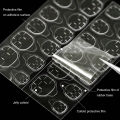 Qiao Jelly Gel Patch, Sticky Seamless Slider Fruit T) Transparent Double-sided 288Pc (12Shee Nail Glue Sticker Self-used for Nail Art Technique. 