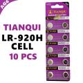 10pcs TIANQIU LR920H 371A Alkaline 1.5V Battery Coin Button Cell SR69, SR920SW, SR920, SR921, SR69, 370, LR69, LR921, AG6, LR920 Cell for Wrist Watches Toys Remote. 