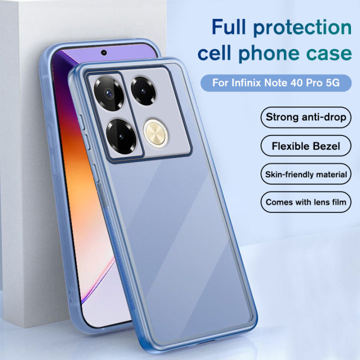 For Infinix Note 40 Pro 4G/40 Pro 5G/40 Pro Plus 5G Soft Silicone Dust Case for Infinex note 40Pro Series Simple Solid Color Ahockproof Phone Case