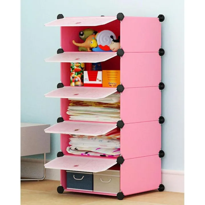 5%20Cube%20Plastic%20Cabinet,%20Wardrobe%20,%20Organizer%20with%20Shoe%20Rack%20-%20Image%202