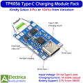 3 / 10 Pcs TP4056 1A Lithium Battery Charging Module Board Type-C with Protection Circuit for Li-ion 18650 by Electrica. 