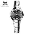 OPK Watch for Women  Waterproof Fashion Korean Style Diamond Dial Luminous Calendar Stainless Steel Ladies Relo 8105. 