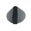DOOR STOPPER CONE SHAPED SILVER. 