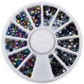 【happy one】DIY nail art Wheel black Acrylic rystal Glitter Nail Rhinestones Nail Nail Tools Accessories. 