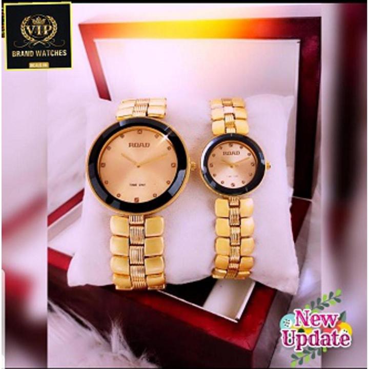 PACK OF 2 COUPLE PAIR COUPLE WATCHES GOOD LOOKING MODELS AMAZING OFFER PRICE WITH VIP NORMAL GIFT BOX Daraz.pk