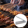 Single Row Kebab Maker BBQ Meat Skewer Machine Reusable BBQ Skewer Maker Kebab - White. 