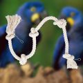 UK Bird Toys 4 feet Birds Cotton Climbing Rope Toy Bird Rope Toy for Parakeets Cockatiels Macaw, African Grey Parrot. 
