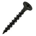 Black Cross Flat Head Wood Screws pack of 100pcs 1 1/2 x8 size. 
