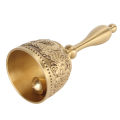 Brass Hand Call Bells Sturdy Handle Loud Ringing Bell For Weddings School Cl LLI. 