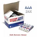 Power Plus - Original Cells - White - AA Size / AAA Size - 24 Pcs High Quality Cells Batteries. 