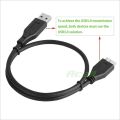 USB3.0 Micro-B Data Cable for Transcend StoreJet® 25H3 25C3N 25M3 25A3 25D3 25CK3 25S3 ESD400 Portable SSD Portable Hard Drives. 