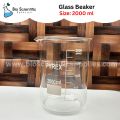 2000 ml IwakiPyrex-Beaker, Low Form Griffin, 3.3 Borosilicate  Glass, Double Scale, Graduated. 