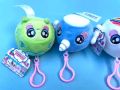 Squeezamals Foamed Stuffed Animal Toy , Unicorn, Sloth, Zebra keyring for school collage backpack. 