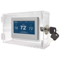 Universal Thermostat Lock Box with Key Thermostat Cover for Thermostat on Wall Fits Thermostats 7X4.5 Inches or Smaller. 
