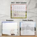 VC Art 2023 Public Holiday With Lunar / Islamic Date / Horse Desk Calendar Kalendar Meja Planner Table. 