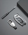 MG HS / ZS Stylish Zinc Metal Alloy Remote Key Case Cover with keychain holder. 