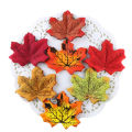 Silk Leaves Artificial Maple Leaf Diy Plants Vine Wedding Halloween Party Decoration Accessories. 
