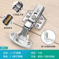 Hinge Thickened Stainless Steel Hinge Closet Door Lotus Leaf Cabinet Door Middle Bend Half Cover Hinge Door Factory Wholesale. 