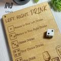 Nebula Supreme Couple Drinking Game Interactive Wooden Dice d Tray Set for Fun Game Night with Friends Family Perfect for Couples Adults Party Essentials Left Right Drinking Game. 