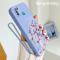 Casing Infinix smart 5 phone case softcase liquid silicone protector smooth shockproof bumper cover new design comic flower cartoon ytyhh01. 