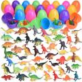 12 Pieces Colorful Eggs Prefilled with Mix Toys for Party Favors. 