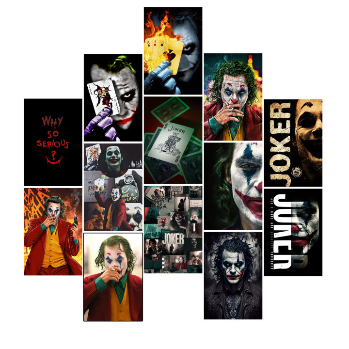 Joker Aesthetic Stickers of your choice In 4x6 Inches l Pack of 40 Joker asthetic stickers for asthetic wall decor