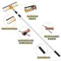 Solar Panel Cleaning Brush 20 feet, 2 in1 Microfiber Washing Brush and Rubber Wiper, 7 to 20 ft Extendable Adjusted Aluminium Rod, For Solar Panel / Window / Glass Wash (Imported). 