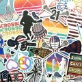 50pcs/set Lacrosse Goalie North American Sports Graffiti Stickers For Phone Luggage Laptop Diy Skateboard Car Kids Guitar. 