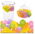 Ice Cubes Reusable 12pcs/24pcs different shapes fruit shape Silicone Plastic Ice Cubes kids serving, Assorted Colors. 