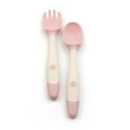Good Quality Baby Silicon Spoons and Forks Set for Self-Feeding, Silicone Bendable Handle, Easy Grip Heat-Resistant, Self-feeding Flatware Sets for Kids. 