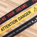YQ1221 Warning Sign Keychain Lanyard VIP Phone Rope Crime Scene Neck Straps For Keys USB Pendants Cord Hang Rope Lariat Jewelry. 