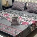 Gift Pack Bedsheet/ Gul Ahmad Cotton Mix Bedsheets  Full Printed 3pc. 