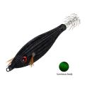 105mm 10g Lead Sinker Jigs Luminous Fishing Tackle weave Squid Hook Octopus Bait Wood Shrimp Lures. 