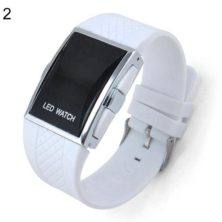 Fashion Casual Unisex Square Case LED Digital Display Sports Wrist Watch Gift