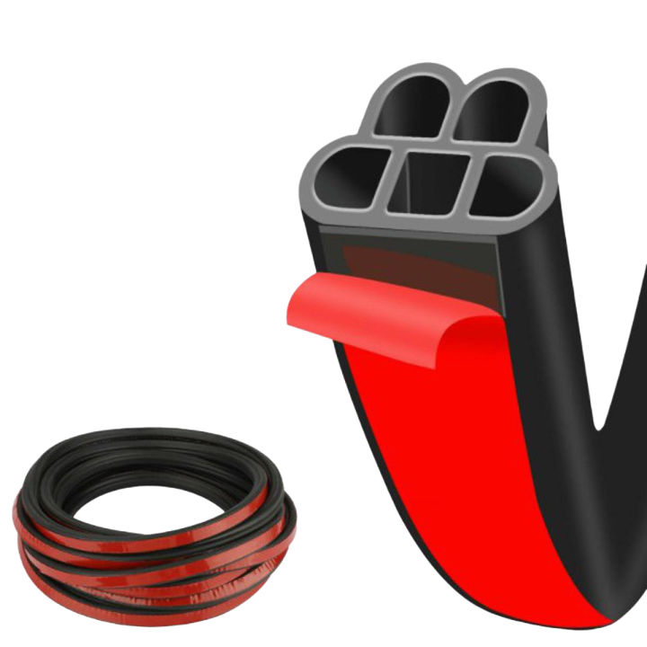 5M L-Shape Auto Car Door Trunk Seal Strip Rubber Weather Strip Edge Universal 5 Meters High Quality Car Silence Scheme Rubber Seal Strip Shape Soundproof Bumper strip car interior door accessories