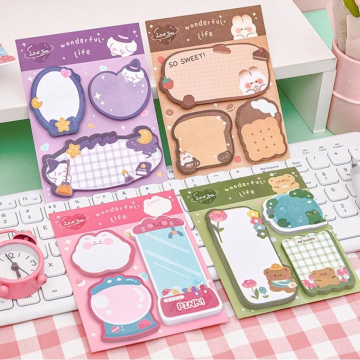 60PCS/Sheet Portable Alien Sticky Notes 3 Patterns Decorative Self ...