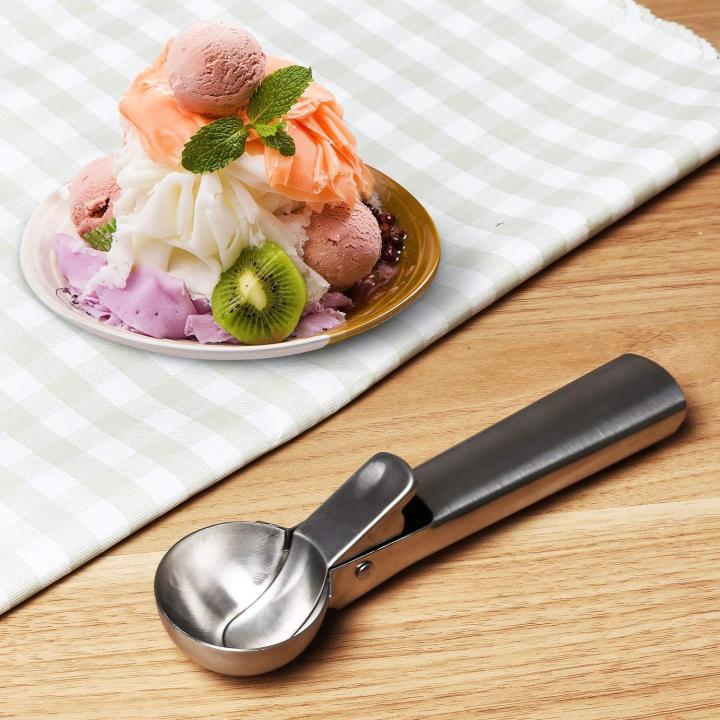 Techmanistan%20Stainless%20Steel%20Ice%20Cream%20Spade%20with%20Lever,%20Easy%20Trigger%20Scoop%20for%20Hard%20Ice%20Cream,%20Multiple%20Food,%20Cookie%20Dough%20and%20Watermelon%20-%20Image%202