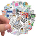 50 New Lab Physical Chemistry Graffiti Stickers Amazon Luggage Guitar Waterproof DIY Stickers. 