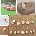 Sea Shell keyring, Boho Surfer Seashell Alloy Craft Keychain Bag Charm. 
