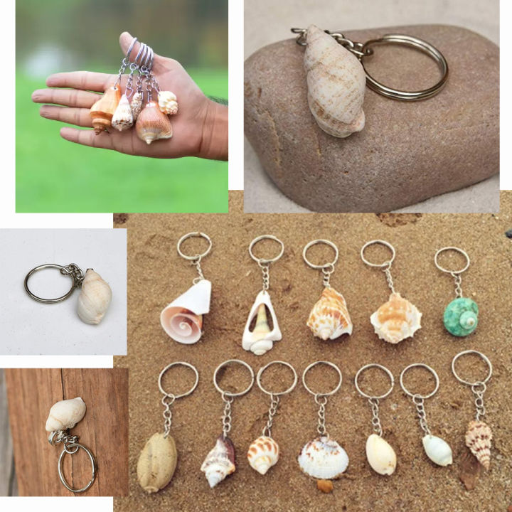 Sea%20Shell%20keyring,%20Boho%20Surfer%20Seashell%20Alloy%20Craft%20Keychain%20Bag%20Charm%20-%20Image%204