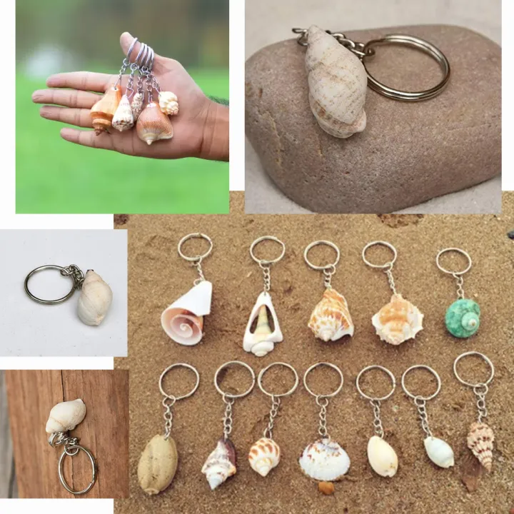Sea%20Shell%20keyring,%20Boho%20Surfer%20Seashell%20Alloy%20Craft%20Keychain%20Bag%20Charm%20-%20Image%204