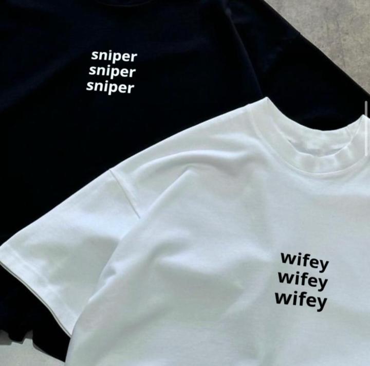 Sniper wifey shirt Half Sleeves pack of 2 Unisex T-shirt Available